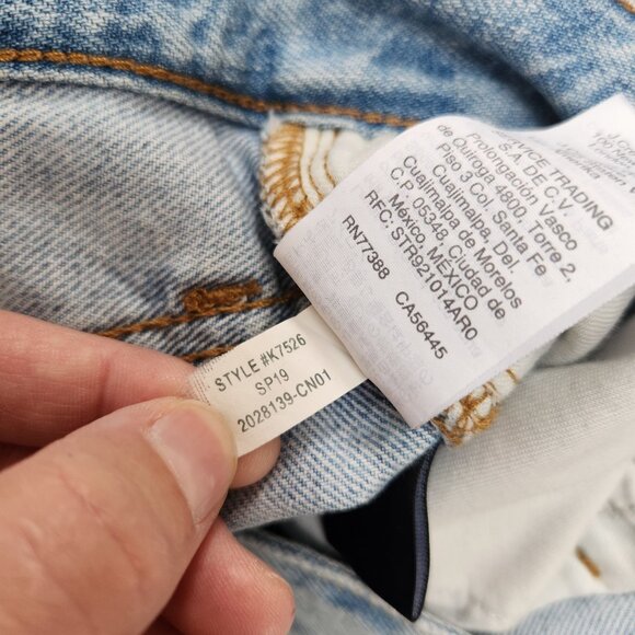 Madewell Curvy Perfect Vintage Jeans Light Wash Straight Relaxed Women's 24 - Picture 9 of 9